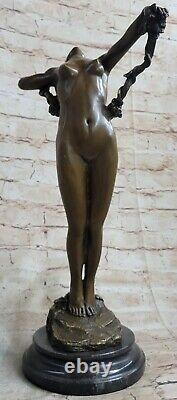 The Vigne Beau Nu Art Deco New Bronze Statue Sculpture New Figurine
