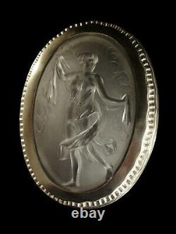 The .b. - Val Saint-lambert Apply Art Deco In Bronze Nickeled And Plate 1930