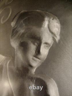 The .b. - Val Saint-lambert Apply Art Deco In Bronze Nickeled And Plate 1930