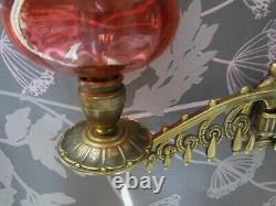 Toupie Applique From Piano Bronze Solid Support Petroleum Lamps Signed Art Deco
