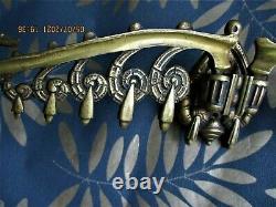 Toupie Applique From Piano Bronze Solid Support Petroleum Lamps Signed Art Deco