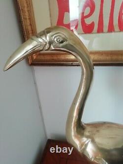Tres Bel Bird On A Socle. Art Deco 50 CM Brass /bronze
