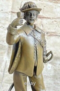 True Pure Classic Bronze Cavalry Soldier Renaissance Art Deco