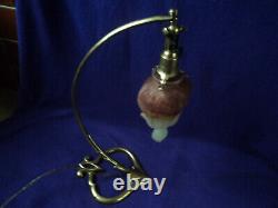 Tulip Pate Glass Lamp Bronze Foot Art Deco/new 1900 Era Daum Muller