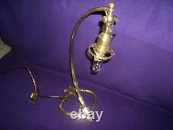 Tulip Pate Glass Lamp Bronze Foot Art Deco/new 1900 Era Daum Muller