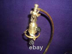 Tulip Pate Glass Lamp Bronze Foot Art Deco/new 1900 Era Daum Muller