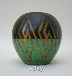 Vase Ball Dinanderie Art Nouveau Wmf Ikora Made In Germany