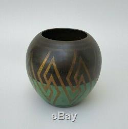 Vase Ball Dinanderie Art Nouveau Wmf Ikora Made In Germany