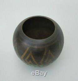 Vase Ball Dinanderie Art Nouveau Wmf Ikora Made In Germany