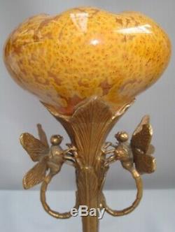 Vase Dragonfly Animal Style Art Deco Art Nouveau Porcelain Bronze