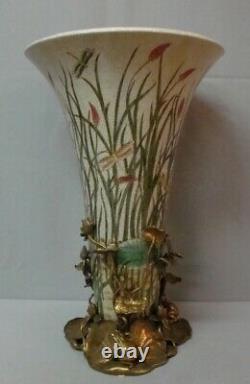 Vase Figure Frog Style Art Deco Style Art Nouveau Porcelaine Bronze