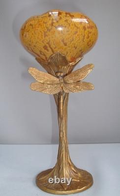 Vase Figurine Dragonfly Animal Style Art Deco Art Nouveau Porcelain