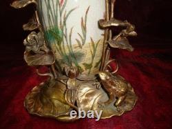 Vase Figurine Frog Elf Fairy Art Deco Style Art Nouveau Porcelain
