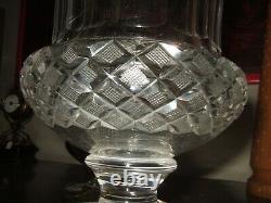 Very Beautiful Medici Vase In Crystal And Bronze 29.5 Cm, St Louisval Saint Lambert