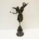 Victory Statue Sculpture, Art Deco / Art Nouveau Style, Solid Bronze, Signed