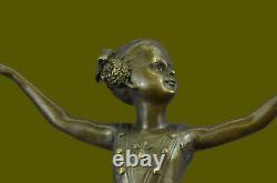 Vienna Bronze Art Deco Bronze Sculpture Ballerina Statue Art Figurine