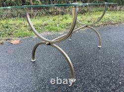 Vintage 1950s Art Deco Bronze Coffee Table Base – Glass Needs Replacing