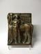 Vintage Art Deco Bronze Plaque Of An Amazon And Her Horse, Signed Dns, 20th Century