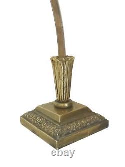 Vintage Art Deco New Bronze Minimalist Free-form Floral Torchere Lamp