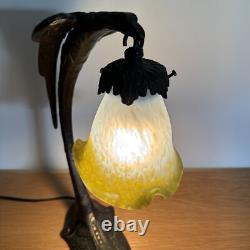 Vintage Art Deco Table Lamp Eagle in Bronze Charles Ranc