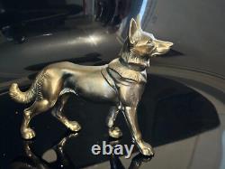 Vintage Bronze Dog Statuette 20? cm Rare Animal Art Decor