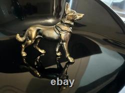 Vintage Bronze Dog Statuette 20? cm Rare Animal Art Decor