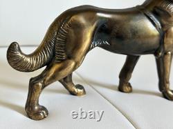 Vintage Bronze Dog Statuette 20? cm Rare Animal Art Decor