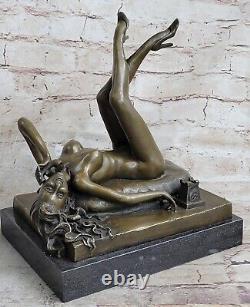 Vintage Style Preiss German Art Deco Erotic Nude Woman Ancient Bronze Statue