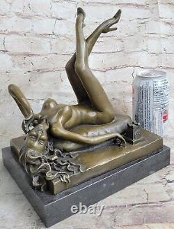 Vintage Style Preiss German Art Deco Erotic Nude Woman Ancient Bronze Statue