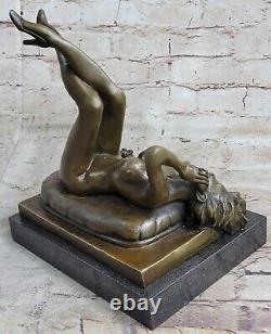 Vintage Style Preiss German Art Deco Erotic Nude Woman Ancient Bronze Statue