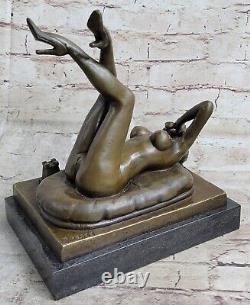 Vintage Style Preiss German Art Deco Erotic Nude Woman Ancient Bronze Statue