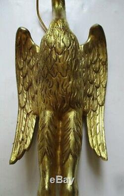 Wall Mural Art Deco Bronze Bird Heron Golden Era 1930 Albert Cheuret