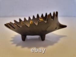 Walter Bosse Set of 6 nested hedgehog bronze ashtrays complete 60's