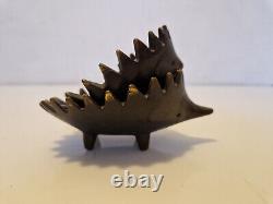 Walter Bosse Set of 6 nested hedgehog bronze ashtrays complete 60's