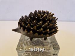 Walter Bosse Set of 6 nested hedgehog bronze ashtrays complete 60's