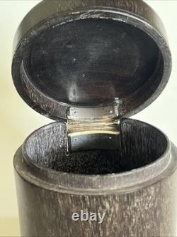 Wood, Palm, Art Deco, Bronze Hinge, Silvered, E. Printz, P. Legrain/Chareau