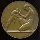 114 Mm! French Art Deco Medal, Artemis Par E. Doumeng S. D. (1937)