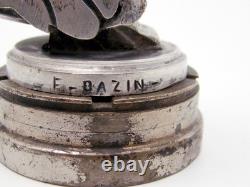 1920 mascotte automobile par F. Bazin car mascot hood ornament art deco bronze