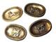 4 Coupelles /vide Poche Art Déco En Bronze Années 20 Modele Equestre Rare