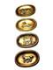 4 Coupelles /vide Poche Art Déco En Bronze Années 20 Modele Equestre Rare