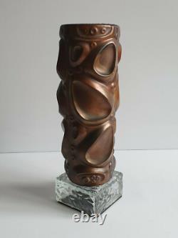 A Identifier Art Deco Galvanoplastie de cuivre sur verre églomisé 1900