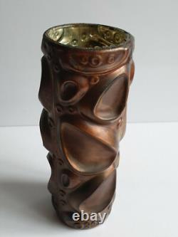 A Identifier Art Deco Galvanoplastie de cuivre sur verre églomisé 1900