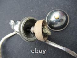 ANCIEN POIRE de LIT INTERRUPTEUR ELECTRIQUE BRONZE ARGENTE ART DECO PERROQUET