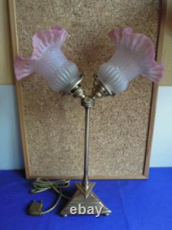 ANCIENNE LAMPE Bronze Art Déco 1930