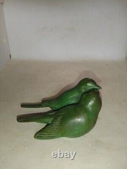 Ancien Bronze Oiseau Art Deco Signe Laurent