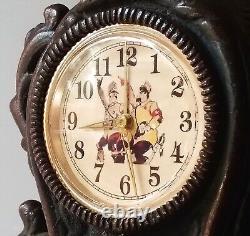 Ancien Horloge De Cheminée Laiton. HITLER & STALIN. Old Brass Fireplace Clock