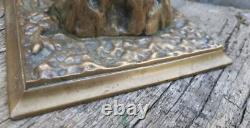 Ancien Presse Papier Bronze Enclume Outils Forgeron Art Déco
