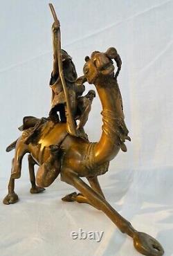 Ancienne Statue Sculpture Dromadaire Animalier Touareg Style Art Deco Style Art