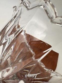 Ancienne coupe à raisin en cristal de Baccarat et bronze XIXe siècle