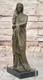 Art Déco Bronze Femme Sculpture Par J. La Fait De Collection Figurine